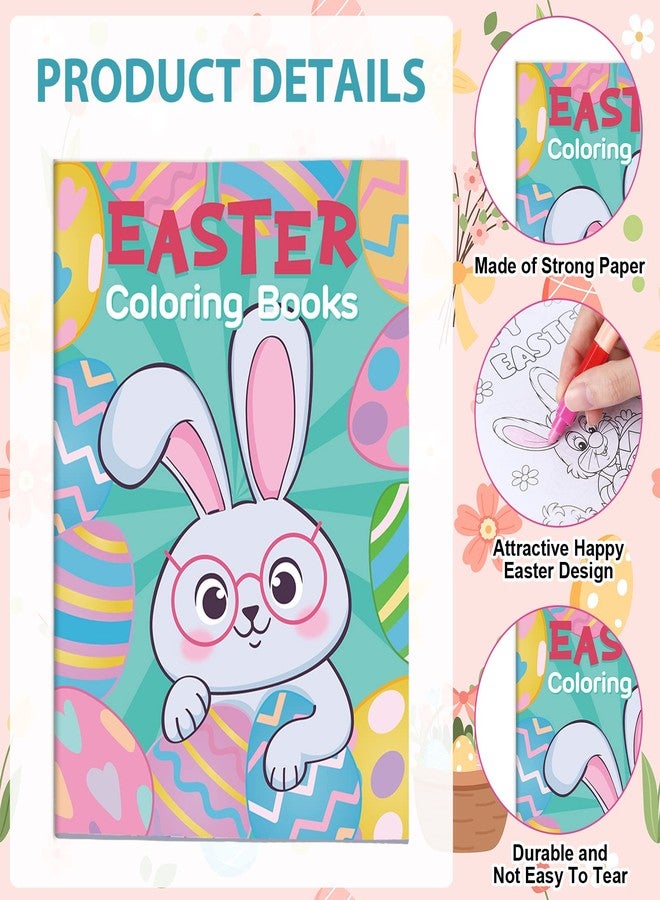 Faccito 36 Pcs Easter Coloring Books Bulk for Kids Party Favors Easter Activity Mini Coloring Book Egg Basket Goodie Bag Stuffers for Kids Classroom School Activity - Image 3